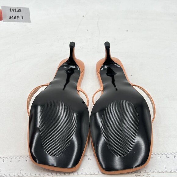 Wansseny Brown Comfy Thong Open Toe Low Heel Flip Flops Slip on Mules Sandals - Picture 6 of 7